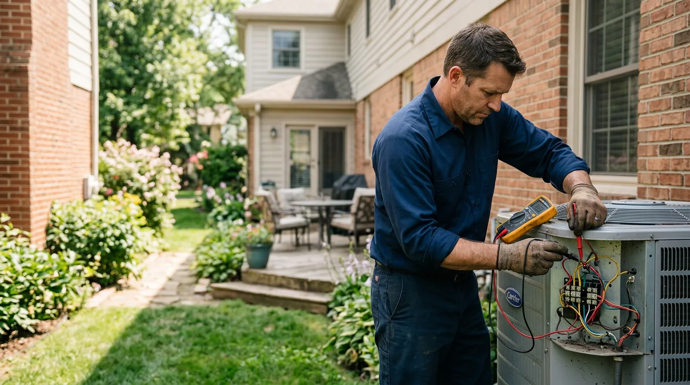 HVAC technician working near Center Harbor, NH